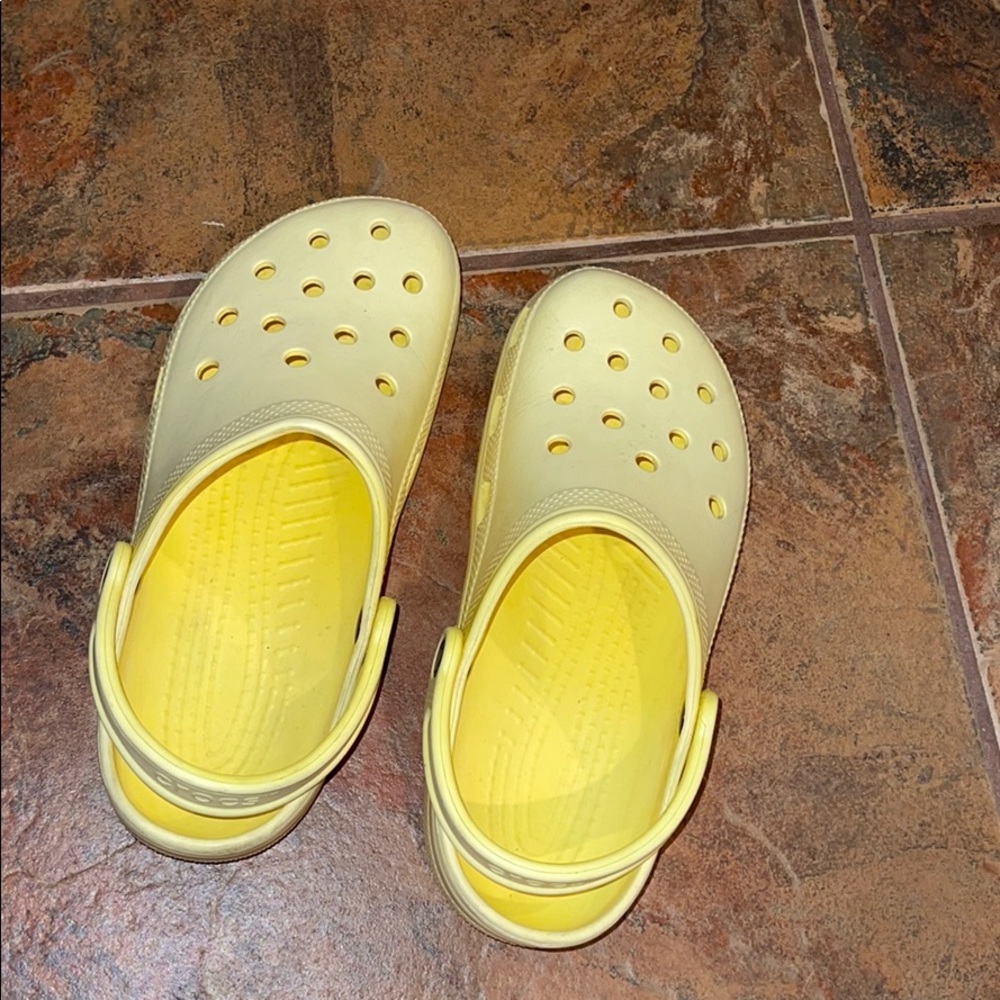 Pastel Yellow Crocs